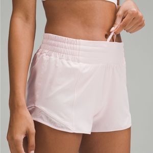 NWT Lululemon Flush Pink Hotty Hot Shorts